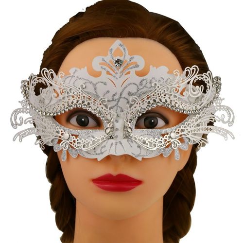  Coddsmz Couple Masquerade Metal Masks Venetian Halloween Costume Mask Mardi Gras Mask