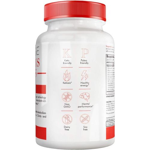  Code Age Codeage Exogenous Ketones Capsules - 240 Count - Keto Diet Supplement with BHB Salts as Exogenous Ketones, Electrolytes and Caffeine