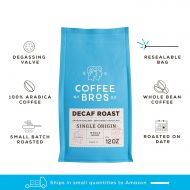 Coffee Bros Decaf Whole Bean Coffee  100% Arabica  1 Bag (12oz)  Medium Roast  Great Holiday Gift