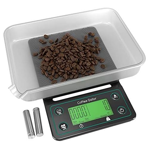  Coffee Gator Digitale Kaffeewaage mit Timer  Grosses, helles LCD-Display  Multifunktionswaage fuer die Zubereitung von Kaffee, Speisen, Getranken und dem allgemeinen Gebrauch in de