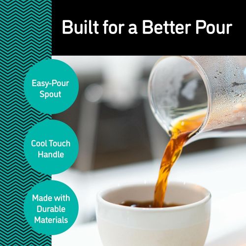  Pour Over Coffee Maker - Great Coffee Made Simple - 3 Cup Hand Drip Coffee Maker With Stainless Steel Filter - No Paper Filters Needed - By Coffee Gator