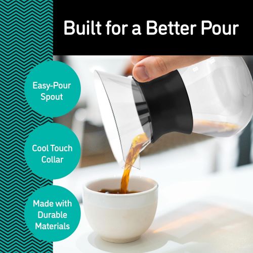  [아마존베스트]Coffee Gator Paperless Pour Over Coffee Dripper Brewer, 10.5oz, Black