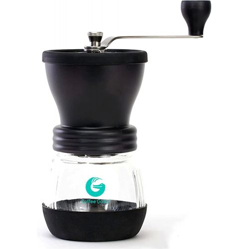  Coffee Gator Hand Coffee Grinder Mill For Espresso, Coffee Beans - Adjustable Bean Settings, Hand Crank, Portable, Saves Energy - Manual Burr Grinders