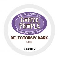 Coffee People Single Serve Coffee K-cup Pod Dark Roast, Deliciously Dark, 72 Count