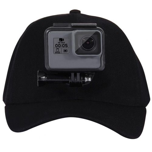  Coil.c Gopro Cap, Gopro Zubehoer, Baseball Hat, Baseball Muetze Mit J-Hook-Schnallenmontage Und Schraube Fuer GoPro NEW HERO / HERO6 / 5/5 Session / 4 Session / 4/3 + / 3/2/1, Xiaoyi Und And