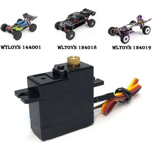  Colcolo Gear Servo 28x29.6cm Replacements for Wltoys 144001 124019 Accessory RC Car Trunk