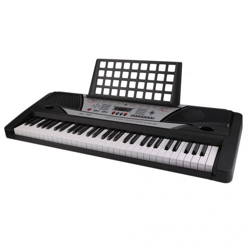  Electronic Organ by Coldcedar | 61-Key Portable Electronic Keyboard Electric Digital Piano w LED Display, Power Supply & Sheet Music Stand (MK-980)