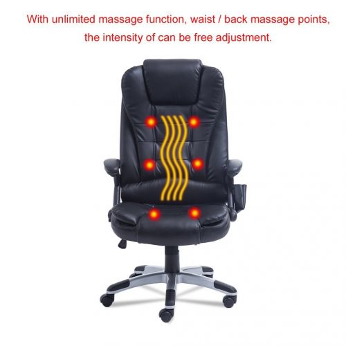  Coldcedar Upgrade DIY Massage Chair | 360° Swivel Home Office Gaming Chair with Massage Function | Executive 6 Point Ergonomic Vibrating Chair -Without HEATING Function -Height Adj