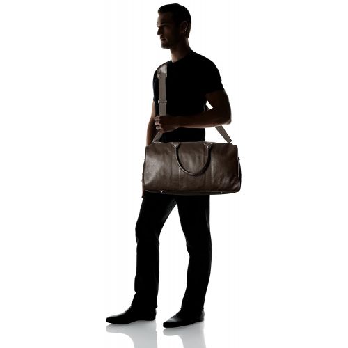  Cole+Haan Cole Haan Mens Pebble-Leather Duffle Bag