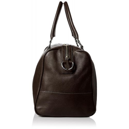  Cole+Haan Cole Haan Mens Pebble-Leather Duffle Bag