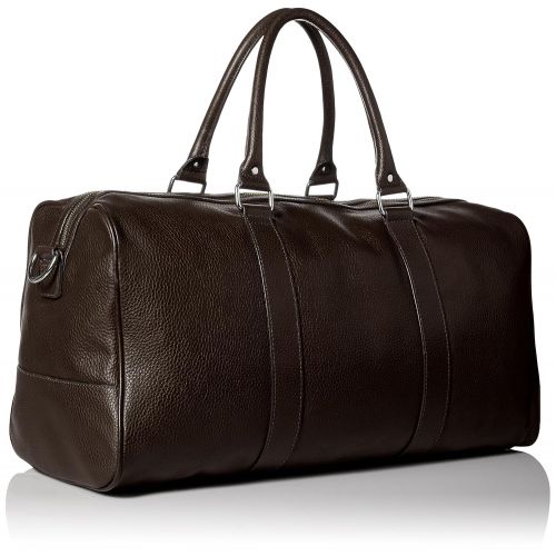  Cole+Haan Cole Haan Mens Pebble-Leather Duffle Bag