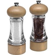 Cole & Mason Basic Woods Mill Gift Set - Adjustable Salt & Pepper Grinders - Refillable Spice Tools - Hand Wash Kitchen Tool - Wood