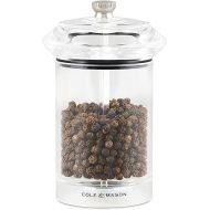 Cole & Mason H83001P Solo Clear Pepper Mill, Precision+, Acrylic, 114 mm, Single, Includes 1 x Pepper Grinder