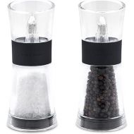 Cole and Mason Flip 180 Inverta Salt and Pepper Mill Gift Set - Manual salt and pepper grinders, 15 cm tall, in black