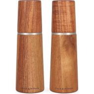 Cole & Mason Marlow Wood Mill Set - Balanced Salt and Pepper Grinders - Refillable Spice Tools - Adjustable Salt and Peppercorn Grinder Settings - Acacia Wood