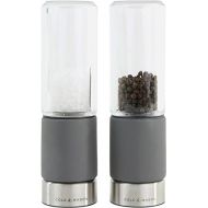 Cole & Mason Regent Concrete Stemless Salt & Pepper Mill Gift Set - Refillable Salt & Pepper Grinder Set with Carbon Steel Precision Mechanisms - Hand Wash Kitchen Tools & Gadgets - Grey