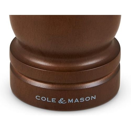  Cole & Mason Precision Grind Forest Capstan Salt Mill, Stained Beech Wood/Walnut, 16.5 cm