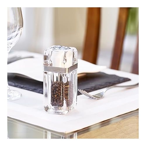  Cole & Mason Cube Combi Pepper Mill, Transparent