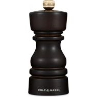 Cole & Mason H233016 London Chocolate Wood Pepper Mill, Precision+ Carbon Mechanism, Pepper Grinder with Adjustable Grind, Beech Wood, 130mm, Seasoning Mill, Lifetime Mechanism Guarantee