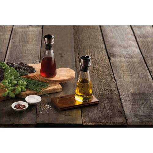  Cole & Mason COLE & MASON Olive Oil & Vinegar Dispenser Set - Cruet Pourers and Storage Bottles with Flow Select Spouts and Gift Box