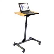 Cole-Parmer Luxor LX9128 Mobile Laptop Cart, 36.25 to 45 High 23.25 in W x 36.25 in to 45 in H x 19.75 in D
