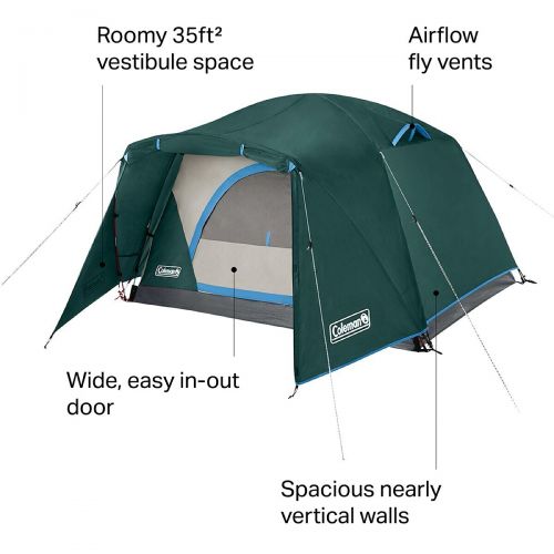 콜맨 Coleman Skydome Fullfly Vest Tent: 2-Person 3-Season