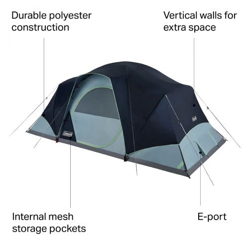 콜맨 Coleman Skydome XL Tent: 10-Person 3-Season