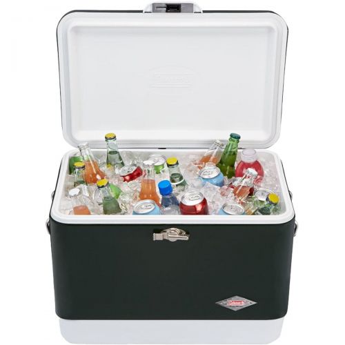 콜맨 Coleman Vintage Steel Belted Cooler - 54qt