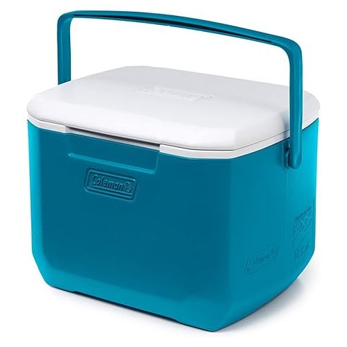 콜맨 Coleman Chiller Series 16qt Insulated Portable Cooler, Hard Cooler with Heavy Duty Handle & Ice Retention, Great for Beach, Picnic, Camping, Tailgating, Groceries, Boating, & More