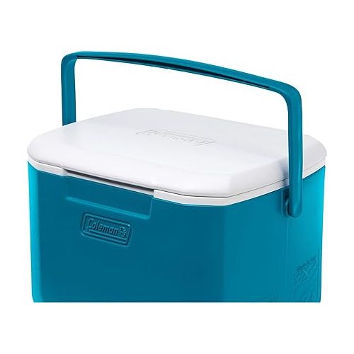 콜맨 Coleman Chiller Series 16qt Insulated Portable Cooler, Hard Cooler with Heavy Duty Handle & Ice Retention, Great for Beach, Picnic, Camping, Tailgating, Groceries, Boating, & More