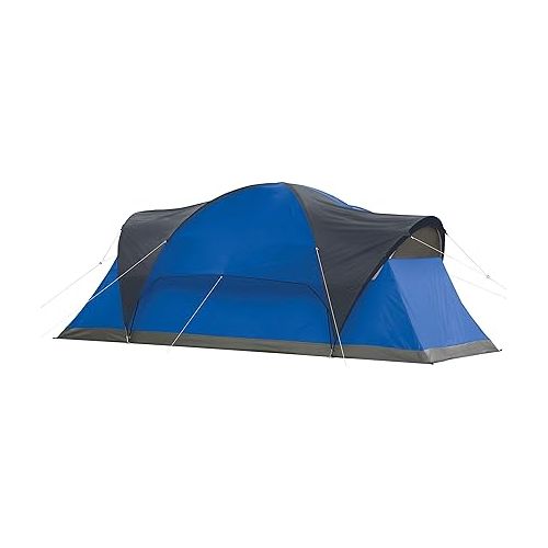 콜맨 Coleman Montana Camping Tent, 6/8 Person Family Tent with Included Rainfly, Carry Bag, and Spacious Interior, Fits Multiple Queen Airbeds and Sets Up in 15 Minutes