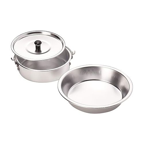 콜맨 Coleman 5-Piece Outdoor Cooking Set, Includes Frying Pan, Pot with Lid, Plate, & Cup, Outdoor Aluminum Mess Kit for Camping, Tailgating, RVs, & Outdoor Cooking