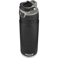 Coleman FreeFlow Vacuum-Insulated Stainless Steel Water Bottle with Leak-Proof Lid, 24oz/40oz Bottle with Button-Operated Lid & Carry Handle, Keeps Drinks Hot or Cold for Hours