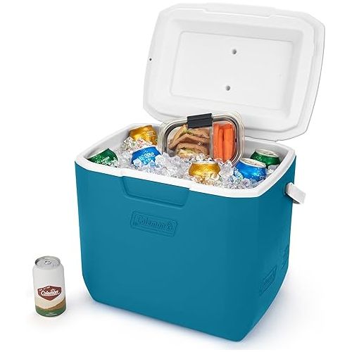 콜맨 Coleman Chiller Series 30qt Insulated Portable Cooler, Hard Cooler with Ice Retention & Heavy-Duty Handle, Great for Beach, Picnic, Camping, Tailgating, Groceries, Boating & More