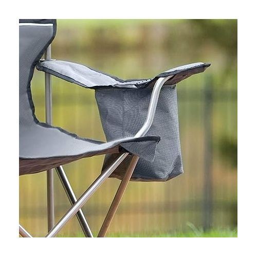 콜맨 Coleman Oversized Black Camping Lawn Chairs + Cooler, 2-Pack | 2000020256