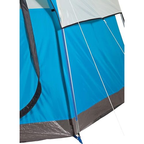 콜맨 Coleman Octagon 98 Camping Tent, 8-Person Weatherproof Family Tent with Included Rainfly, Carry Bag, Privacy Wall, and Strong Frame that can Withstand Winds up to 35 MPH