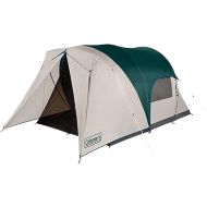 Coleman Cabin Camping Tent with Screened Porch, 4/6 Person Weatherproof Tent with Enclosed Screened Porch Option, Includes Rainfly, Carry Bag, Extra Storage, and 10 Minute Setup