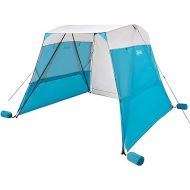 Coleman Portable 7x7ft Backpack Sun Shelter, Lightweight Adjustable Sun Shade with Easy Setup Pre-Attached Poles, Ideal for Beach, Park & Sidelines