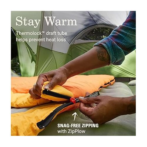 콜맨 Coleman Arch Bay 15F BT Sleeping Bag Daffodil C1