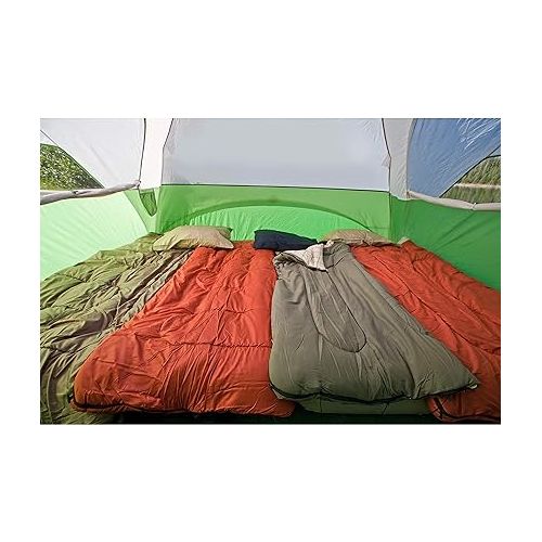 콜맨 Coleman Evanston Screened Camping Tent, 6/8 Person Weatherproof Tent with Roomy Interior Includes Rainfly, Carry Bag, Easy Setup and Screened-In Porch