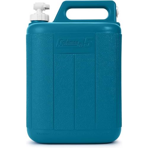 콜맨 Coleman Chiller 5-Gallon Water Container with Spigot & Carry Handle, Heavy-Duty Water Jug & Water Carrier for Camping, Tailgating, Parties, Emergencies, & More