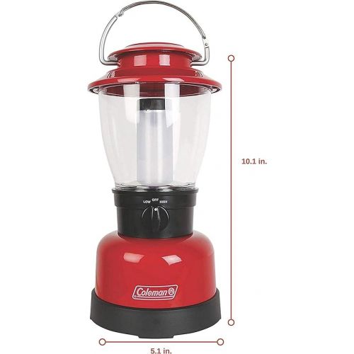 콜맨 Coleman Personal LED Lantern with 4D Battery, Water and Impact-Resistant Lantern with Carry Handle Shines up to 700 Lumens, Lifetime LED Lights Never Need Replacing