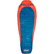 Coleman Kompact Mummy Sleeping Bag, 25 Degrees Indoor/Outdoor Lightweight Sleeping Bag for Adults, Sleeping Bag for Camping, Hiking, Backpacking with Included Compression Sack, Spider Mum/Tiger Lily