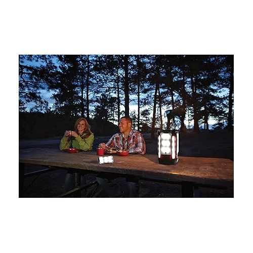 콜맨 Coleman Multi-Panel Rechargeable LED Lantern, Water-Resistant Lantern with Removable Magnetic Light Panels, Built-In Flashlight, & USB Charging Port; Great for Camping, Hunting, Emergencies, & More