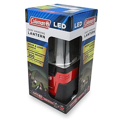 콜맨 Coleman 400L LED Lantern with Easy-Hanging Handle, Battery Powered, Suitable for Camping, Emergencies & Backyard - Flashlights & Survival Gear