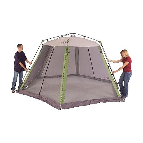 콜맨 Coleman Skylodge Screened Canopy Tent with Instant Setup, 10x10/15x13ft Portable Screen Shelter with 1-Minute Setup for Bug-Free Lounging, Great for Picnic, Yard, Beach, Park, Camping, & More