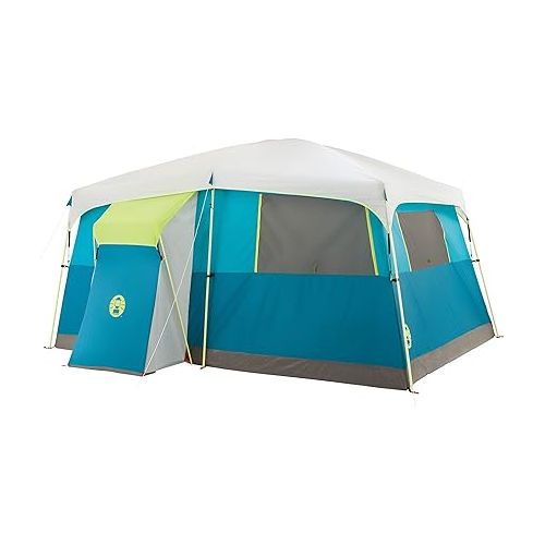 콜맨 Coleman 8-Person Camping Tent with Built-in Closet | Tenaya Lake Cabin Tent with Fast Pitch Setup