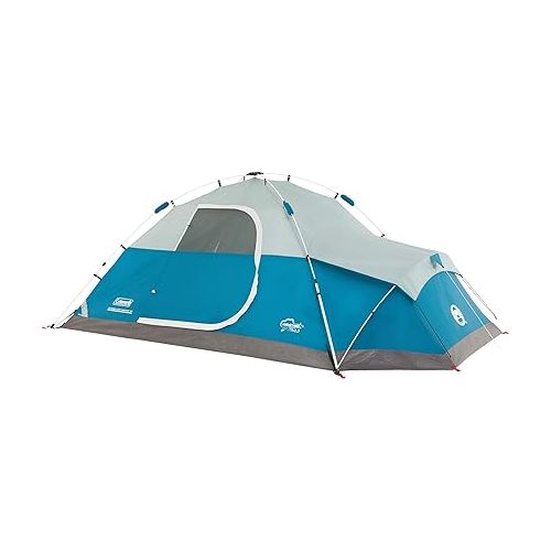 콜맨 Coleman Juniper Lake Instant Camping Tent with Annex, 4-Person Weatherproof Tent with Pre-Attached Poles, Durable Fabric, & Rainfly, Sets Up in About 60 Seconds