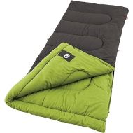 Coleman Duck Harbor Cool-Weather Sleeping Bag, Cotton Flannel Adult Sleeping Bag for 30°F/50°F Nights, Includes Ventilation, No-Snag Zipper, & Packing System; Fits Adults up to 5ft 11in