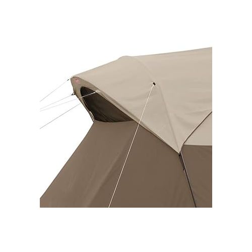 콜맨 Coleman WeatherMaster 10-Person Weatherproof Camping Tent, Large Family Tent with Room Divider, Included Rainfly and Strong Frame Withstanding Winds up to 35MPH